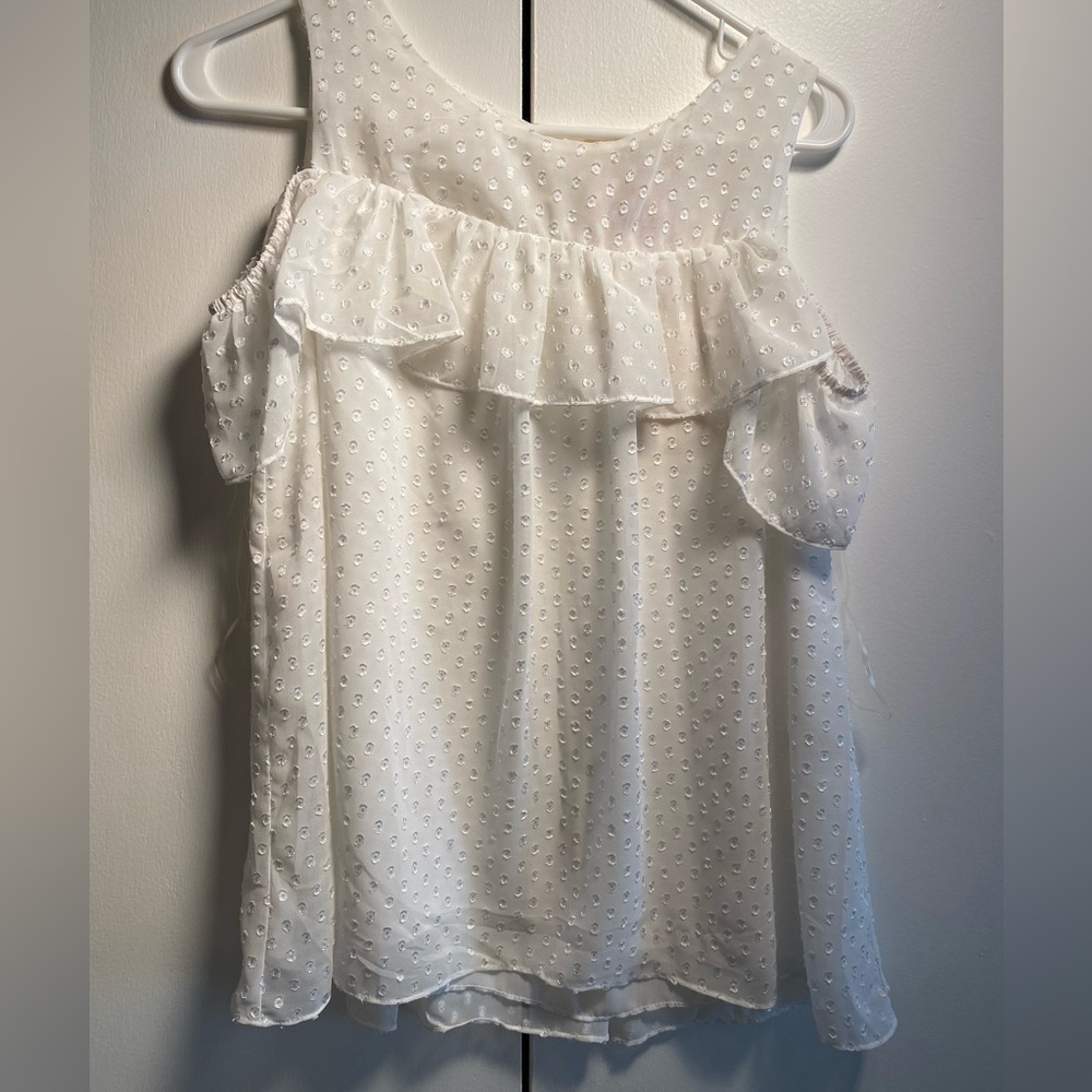 white boutique blouse